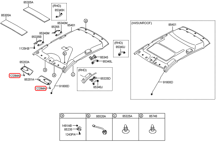 Che nắng cabin chính hãng HYUNDAI RH | 852201J211OM tại HCM