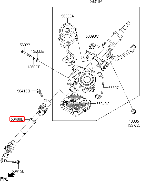 Các đăng lái chính hãng HYUNDAI | 564003X005 tại HCM