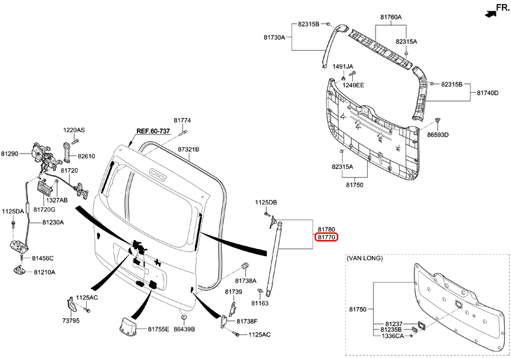 Ty cốp sau chính hãng HYUNDAI LH | 817804H010 tại HCM