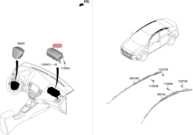 Túi khí tap lô chính hãng HYUNDAI | 80300H6000 tại HCM