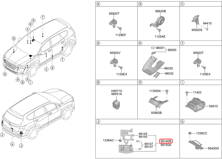 Cảm biến điểm mù chính hãng HYUNDAI LH | 99140S1000 tại HCM