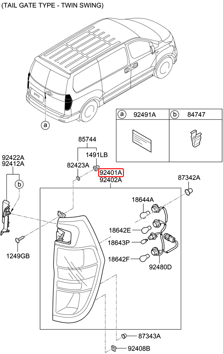 Đèn lái chính hãng HYUNDAI LH | 924014H030 tại HCM