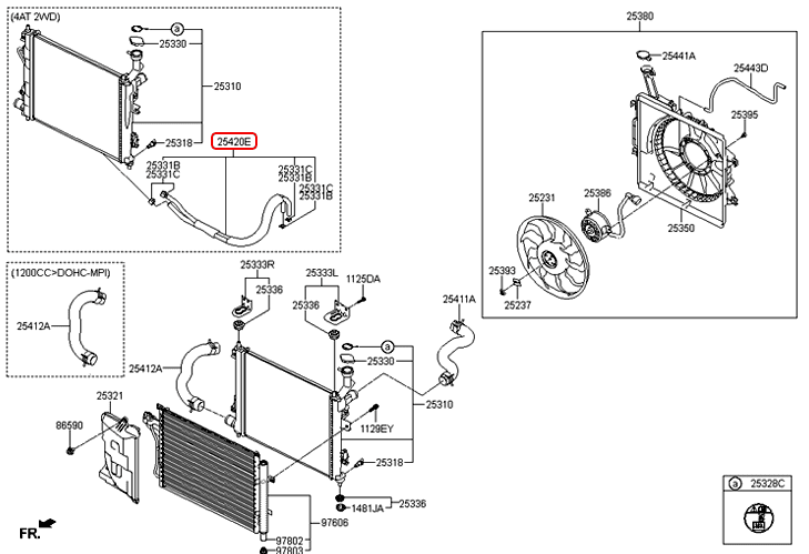 Ống dầu hộp số chính hãng KIA | 254201Y001 tại HCM