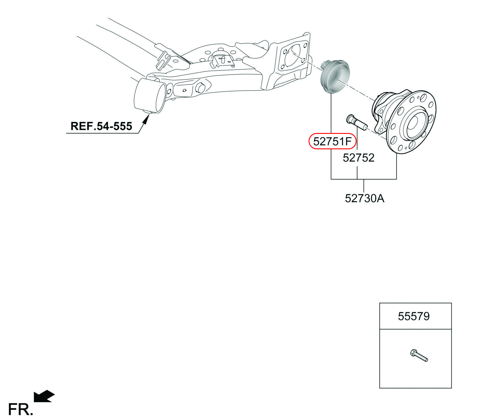 Cảm biến abs sau KIA Creta 17, 589800Q000, HYUNDAI HCM, KIA HCM