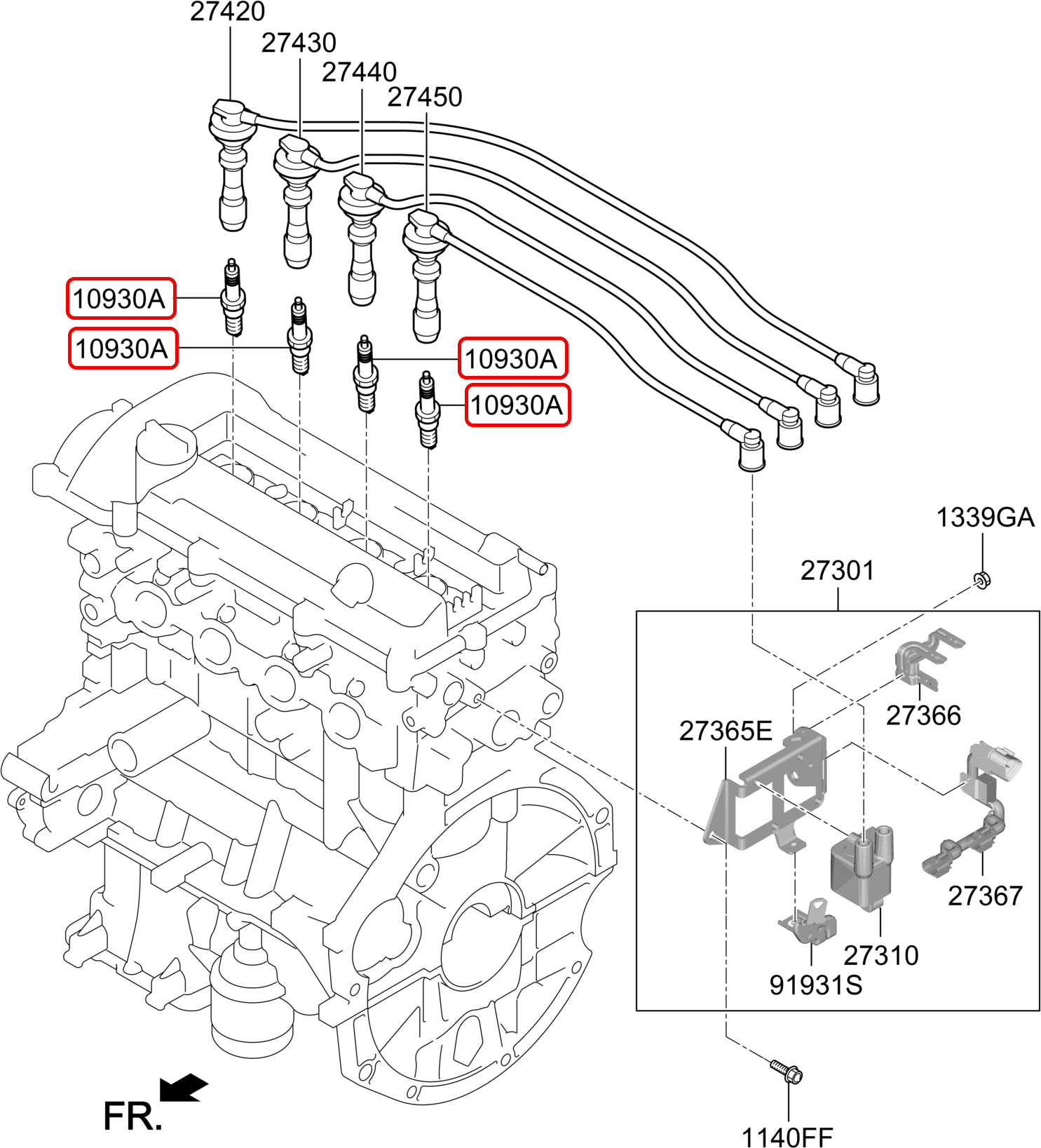 Bugi chính hãng HYUNDAI Iridium | 1884610060