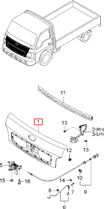 Capo chính hãng KIA | 0K6B052310B tại HCM