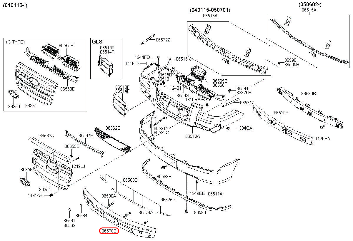 Ga lăng Libero 05 2.5 động cơ D4BH, 8657047510CR, HYUNDAI HCM, KIA HCM, chính hãng HYUNDAI