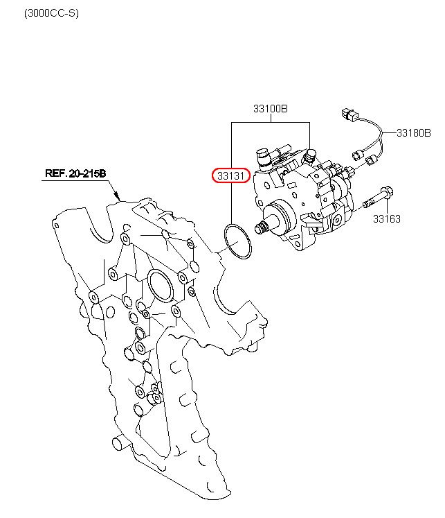 Sin bơm cao áp KIA Sorento, 331014A000,chíh hãng KIA HCM