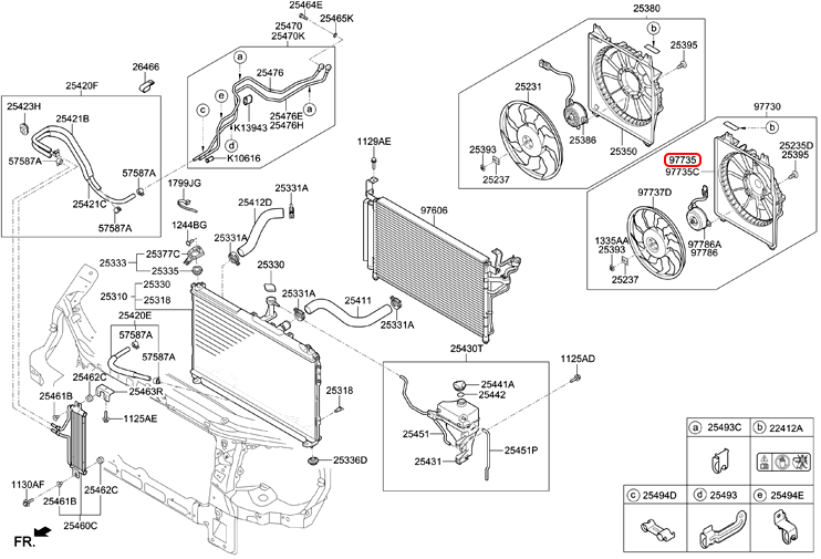 Lồng quạt dàn nóng chính hãng HYUNDAI | 977354H110 tại HCM