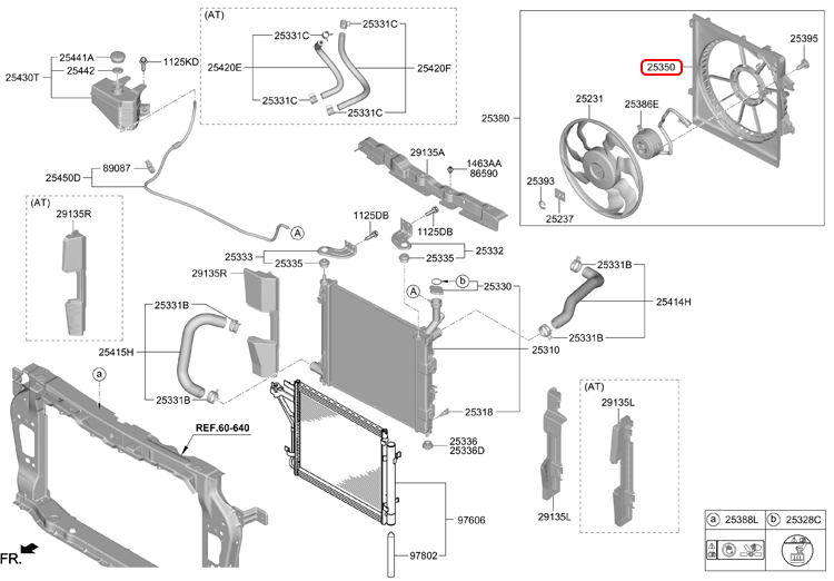 Lồng quạt két nước chính hãng HYUNDAI | 25350C4100 tại HCM