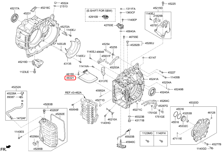 Lọc nhớt hộp số chính hãng HYUNDAI | 463212F000 tại HCM