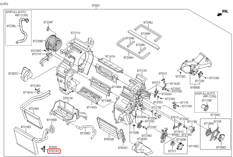 Cảm biến nhiệt độ dàn lạnh chính hãng HYUNDAI | 976141J000 tại HCM