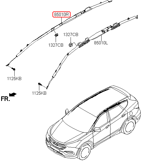 Túi khí rèm chính hãng HYUNDAI RH | 850202W000 tại HCM