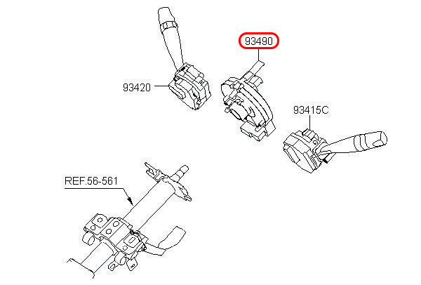 Cuộn kèn chính hãng HYUNDAI, 934902H300, phụ tùng ô tô HYUNDAI, phụ tùng ô tô KIA, phụ tùng chính hãng HYUNDAI tại HCM, phụ tùng chính hãng KIA tại HCM