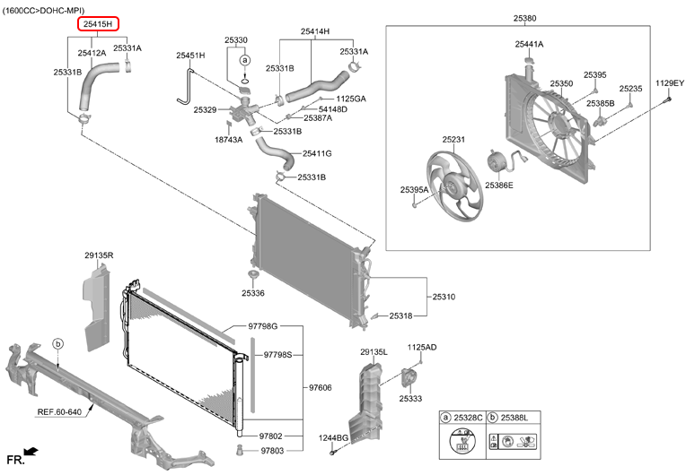 Ống két nước dưới chính hãng HYUNDAI | 25415F2400 tại HCM