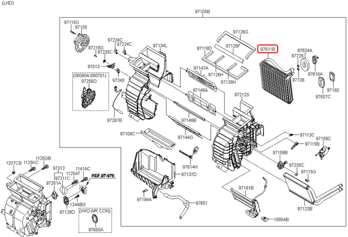 Dàn lạnh chính hãng HYUNDAI | 971401E002 tại HCM