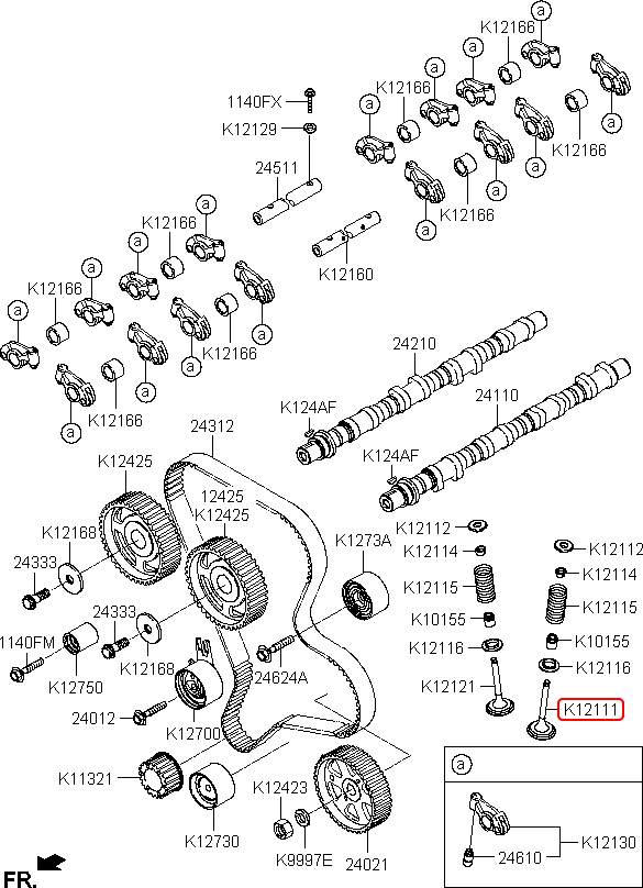 Xupap hút chính hãng KIA | 0K55112111 tại HCM