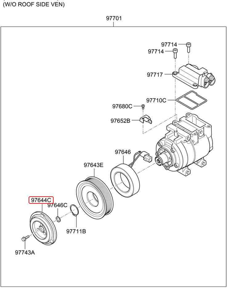 Mặt chà lốc lạnh chính hãng HYUNDAI | 976444H100 tại HCM