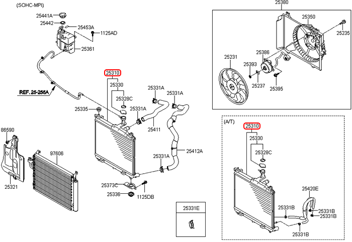 Két nước chính hãng HYUNDAI | 253100X060 tại HCM