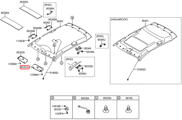 Che nắng chính hãng HYUNDAI LH | 852101J201OM tại HCM