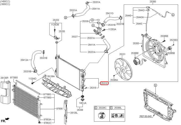 Két nước chính hãng HYUNDAI | 25310H6050 tại HCM