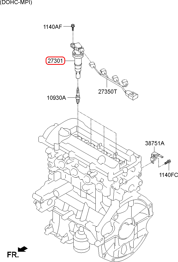 Mô bin chính hãng HYUNDAI | 2730103200