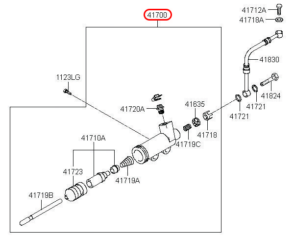 Heo côn dưới Libero 05 2.5 động cơ D4CB, 417004A600, HYUNDAI HCM, KIA HCM, chính hãng HYUNDAI