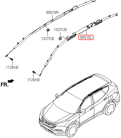 Túi khí rèm chính hãng HYUNDAI LH | 850102W000 tại HCM