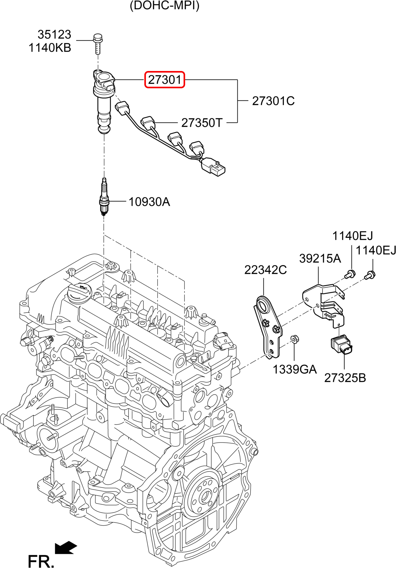 Mô bin chính hãng HYUNDAI | 273012B010