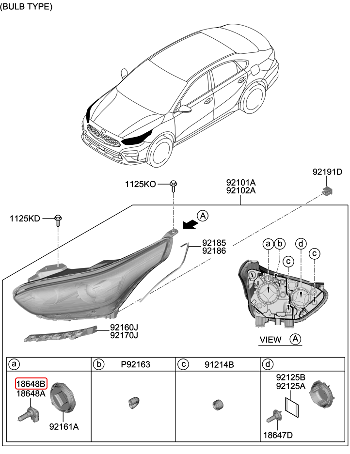 Bóng đèn chính hãng HYUNDAI | 1864755007L tại HCM