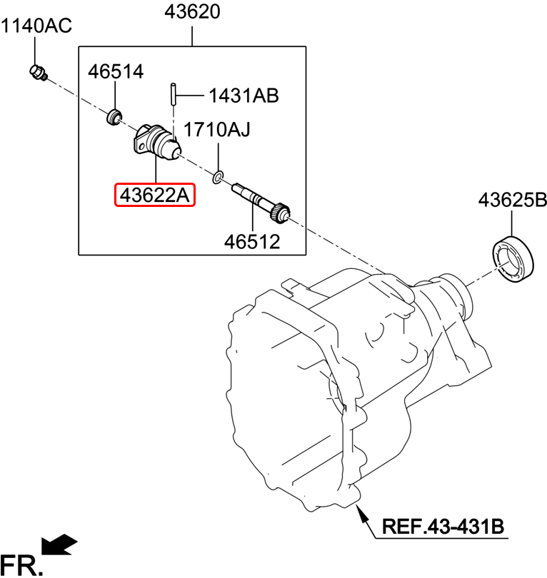 Cảm biến tốc độ chính hãng HYUNDAI | 4362249740 tại HCM