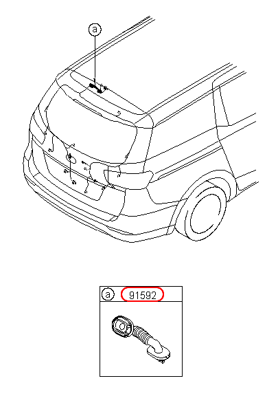 Ống dây điện KIA Sedona 14, 919812W030,chính hãng KIA HCM