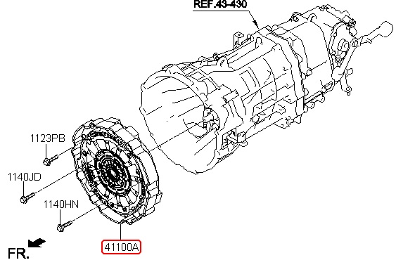 Bộ ly hợp chính hãng HYUNDAI | 4110059802 tại HCM