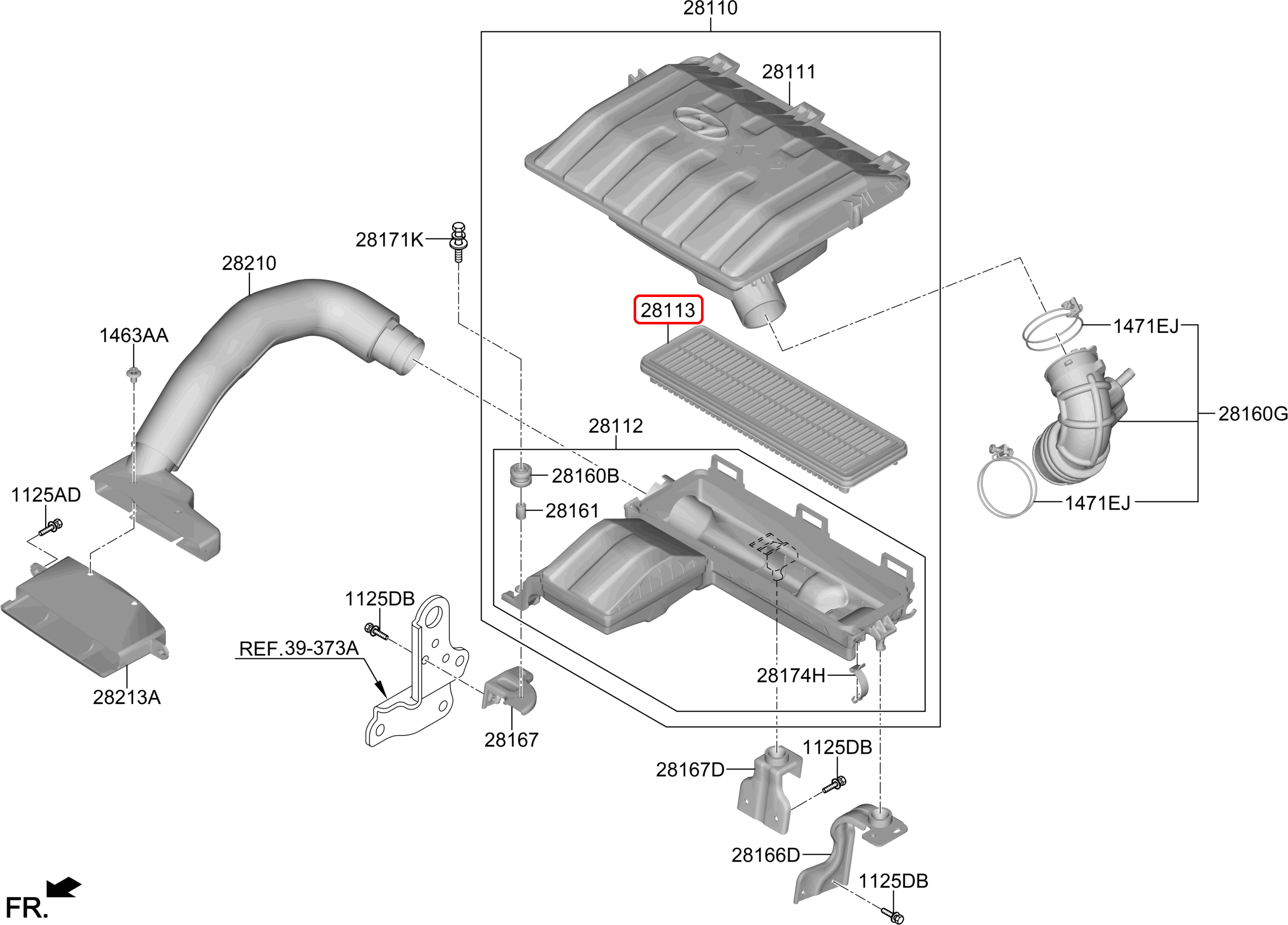 Lọc gió động cơ hiệu JS | A0588