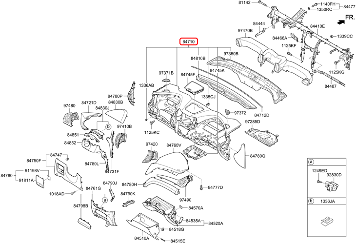 Táp lô chính hãng HYUNDAI | 847102W000NBC tại HCM