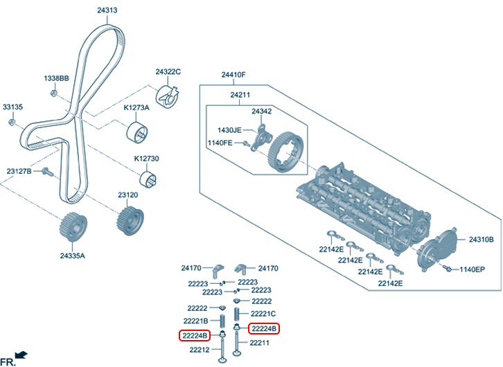 Phốt gít chính hãng HYUNDAI | 222242R001 tại HCM