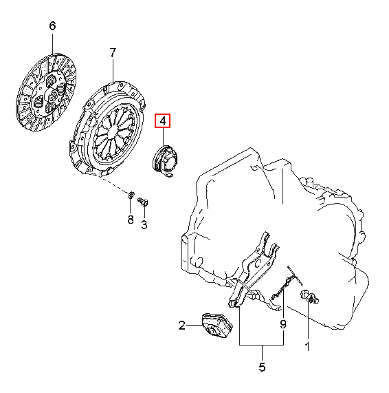 Bi tê KIA Spectra 05, 0K2A116510A,chính hãng KIA HCM