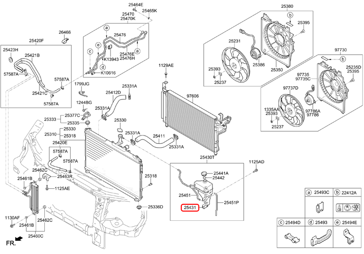 Bình nước phụ chính hãng HYUNDAI | 254314H100 tại HCM