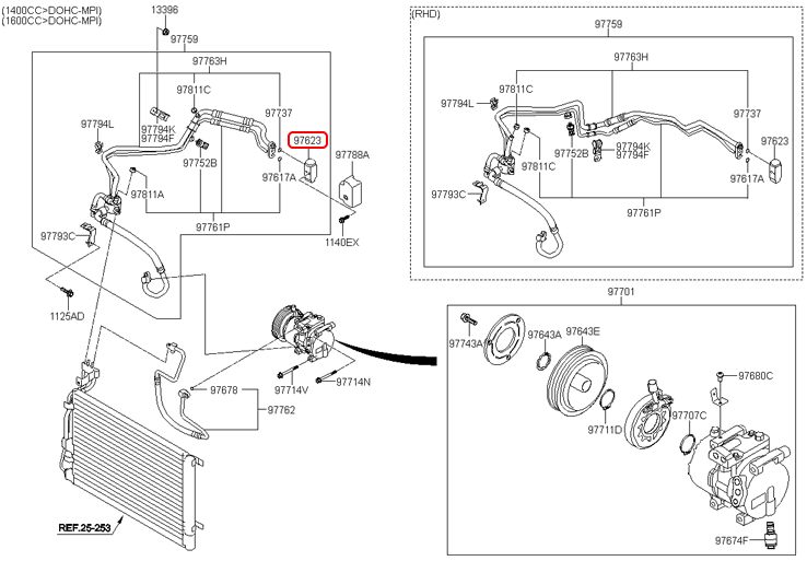 Van tiết lưu dàn lạnh chính hãng HYUNDAI | 976261J000 tại HCM