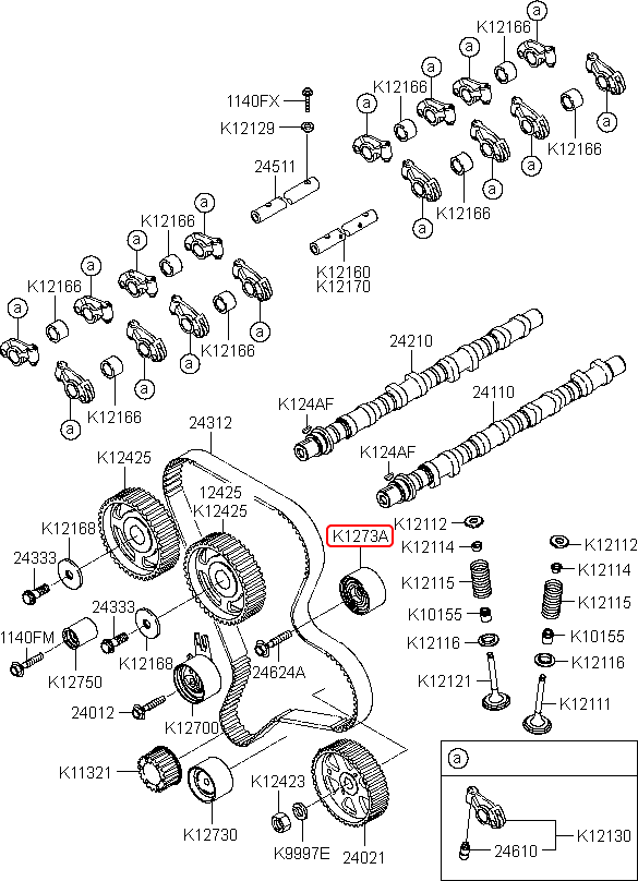 Bạc đạn tì cam chính hãng KIA | 243174X001 tại HCM