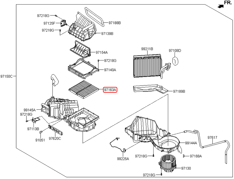 Lọc gió máy lạnh chính hãng HYUNDAI | 9716359000 tại HCM