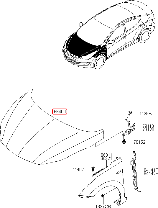 Capo chính hãng HYUNDAI | 664003X000 tại HCM