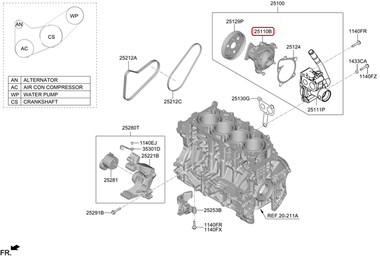 Bơm nước chính hãng HYUNDAI | 251102S000 tại HCM