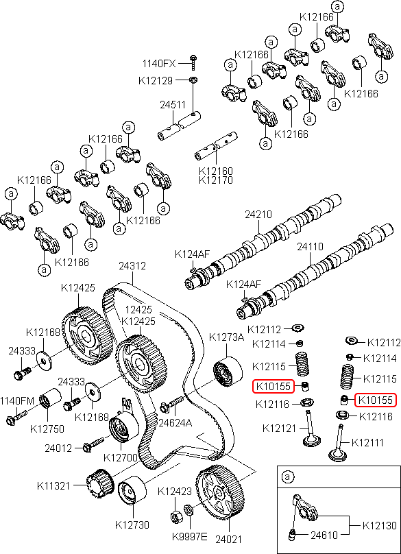 Phốt gít chính hãng KIA | 0K55110155 tại HCM