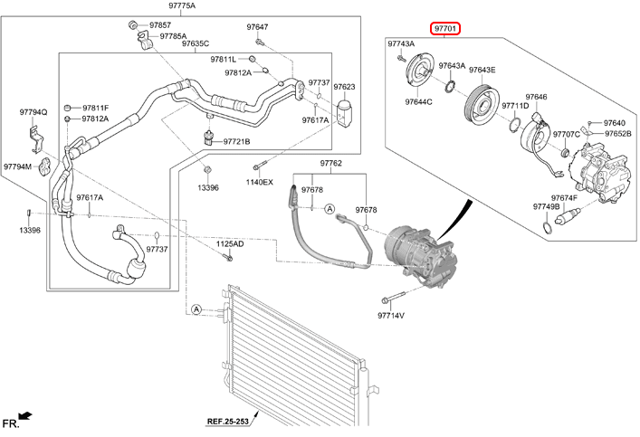 Lốc lạnh chính hãng HYUNDAI | 97701H8000 tại HCM