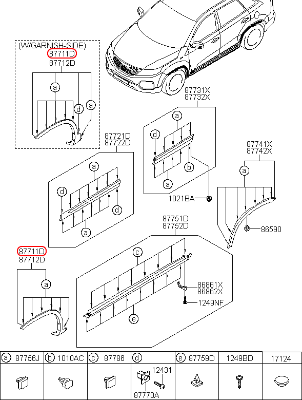 Cua vè trước KIA Sorento 09-15 LH, 877112P010,chính hãng KIA HCM