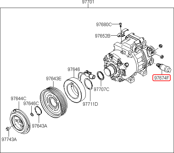 Van lốc lạnh chính hãng HYUNDAI | 976742H040 tại HCM