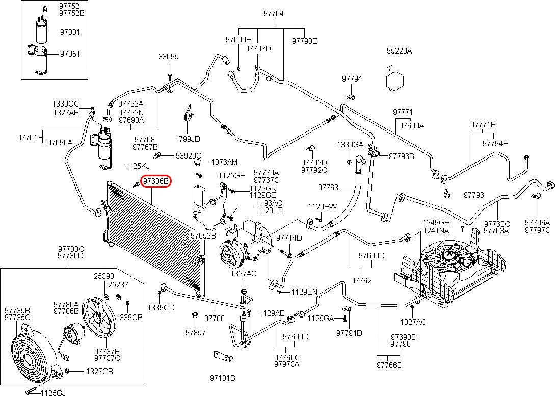 Dàn nóng Starex 06, 976064A001, HYUNDAI HCM, KIA HCM, chính hãng HYUNDAI