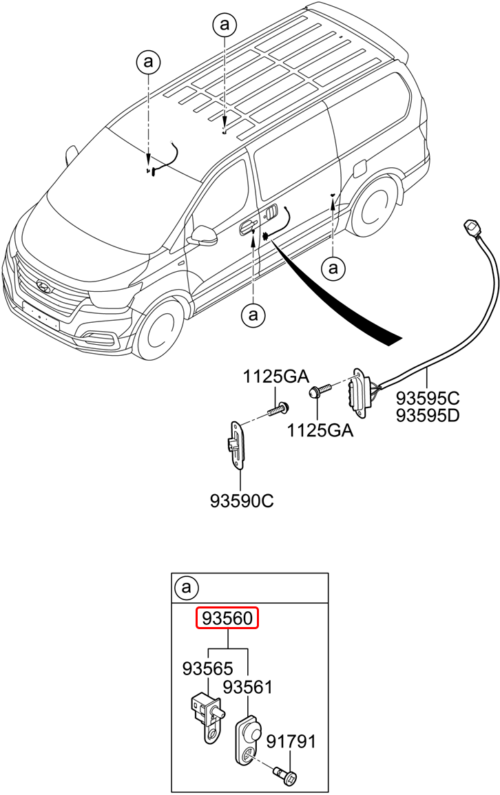 Công tắc báo đóng cửa chính hãng HYUNDAI | 935603B100 tại HCM