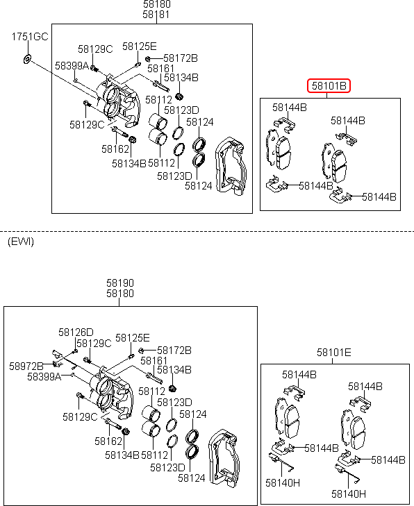 Bố thắng trước hiệu DYS | 5810159A00 tại HCM